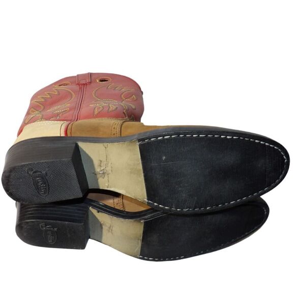 JUSTIN‎ Leather Cowboy Boots  SIZE 6 - Picture 5 of 5